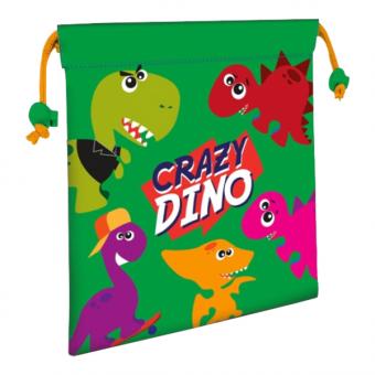 Crazy Dino Turnbeutel :22 cm, grün 