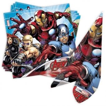 Avengers Napkins:20 Item, 33 x 33 cm, multicolored 