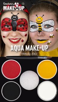 Aqua make-up set: bee / ladybug:multicolored 