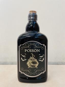 Poison Flasche:19 cm, schwarz 