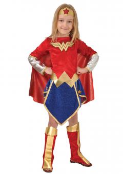 Déguisement Wonder Woman pour enfant:bleu/rouge 