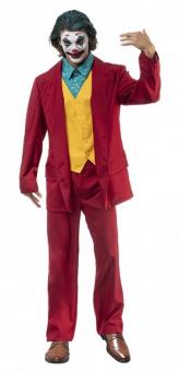Mr Crazy Joker Kostüm: Hose, Weste mit Jacke 