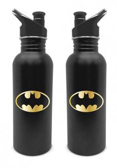 Batman Trinkflasche Logo:700 ml, schwarz 