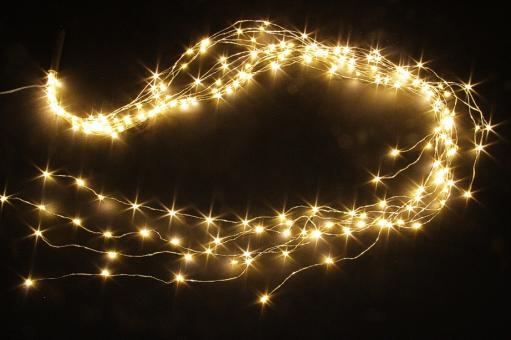 LED outdoor string of lights:150cm, white 