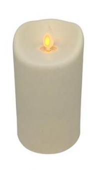 LED candle plastic outdoor:7.5cmx13cm, white 