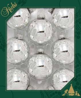Silver balls set: Christmas tree decorations
:8 Item, 7cm, red 
