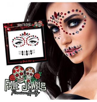 Day of the Dead Face Jewelry, selbstklebend 