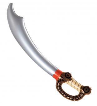 Inflatable pirate sword:75cm, grey 