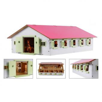 Étable rosé en bois 1:32 