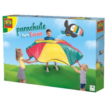 Toucan volant en parachute 