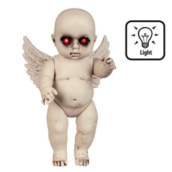 Décoration bébé ange fougueux:30 cm 