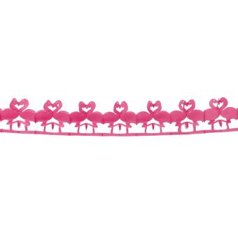 Papiergirlande Flamingo:2.5 m, pink 