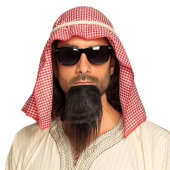 Ensemble Cheikh: Foulard, corde, lunettes de fête et bouc 