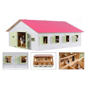 1:24 Pferdestall aus Holz 