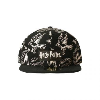 Harry Potter Snapback Cap : Heraldic Animals BW:Grösse verstellbar 