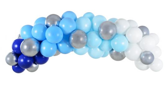 Ballon Girlande:200cm, blau 