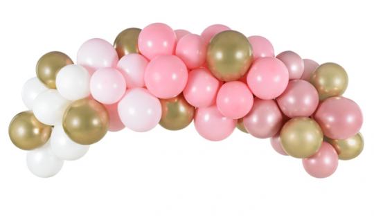 Ballonbogen Girlande:200cm, rosa 