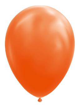 Latex balloons Orange Metallic: Party Decoration:10 Item, 27cm, orange 