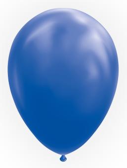 Ballons latex, métallisés:10 pièce, 27 cm, bleu 