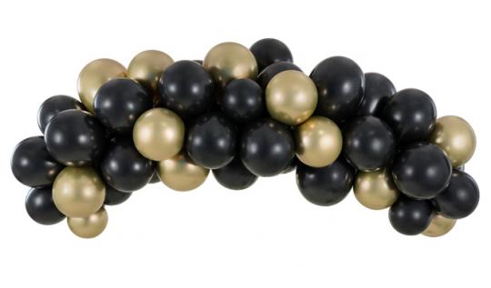 Guirlande de ballons:200cm, noir 