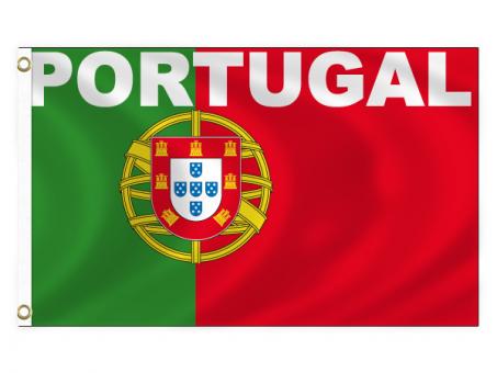 Fahne Portugal:150cm x 90cm, mehrfarbig 