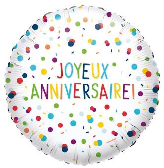 Foil balloon Joyeux Anniversaire 