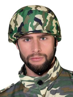 Military helmet: adjustable:camourflage 