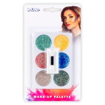 Palette maquillage Pailleté:multicolore 