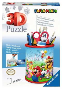 Super Mario: puzzle 3D Pot à crayons:54 Teile 