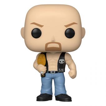 WWE Vinyl Figure SC Steve Austin w/Belt:9 cm 