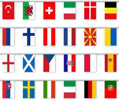European Bunting with 24 Countries:6.25 m 