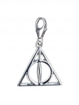 Harry Potter Clip-On Anhänger: Heiligtümer des Todes (Sterling Silber):15 x 15 mm 