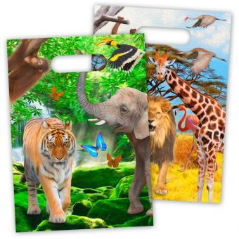 Safari Gift bags:8 Item, 16cmx23cm 