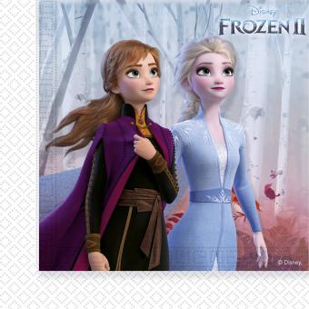 Frozen Die Eiskönigin Servietten:20 Stück, 33 x 33 cm, mehrfarbig 