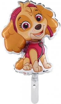 Paw Patrol Mini Foil Balloon Skye: Not suitable for helium. 