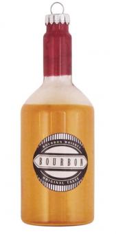 Weihnachtskugel: Bourbonflasche:8cm, grün 