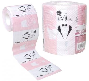 Papier toilette Mr. & Mrs.:10 cm x 25 m 