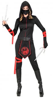 Costume Ninja Overall avec capuche:noir 