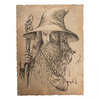 Der Hobbit Kunstdruck: Portrait of Gandalf the Grey:21 x 28 cm 
