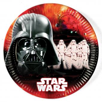 Star Wars Assiettes de fête:8 pièce, 23 cm, multicolore 