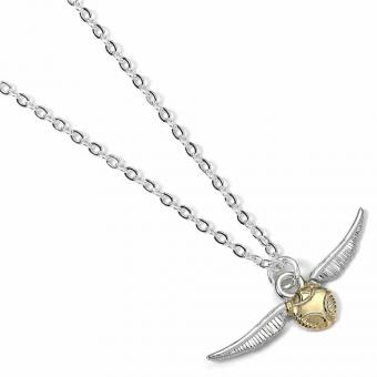 Harry Potter Pendant & Necklace: The Golden Snitch (silver plated):8 x 37 mm 