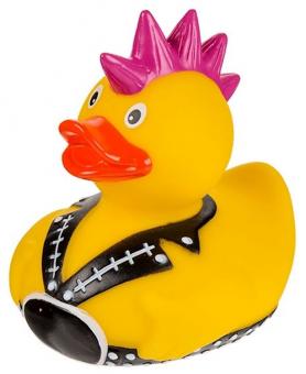 Yellow squeaky rubber duck punk:8cm 