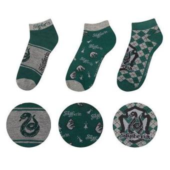 Harry Potter Ankle Socks 3-Pack: Slytherin 