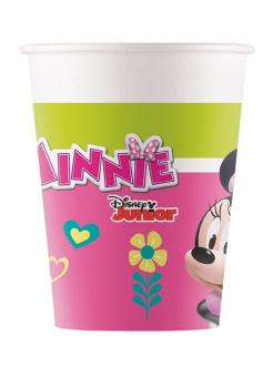 Minnie Mouse Partybecher: FSC zertifiziert:8 Stück, 200ml, mehrfarbig 