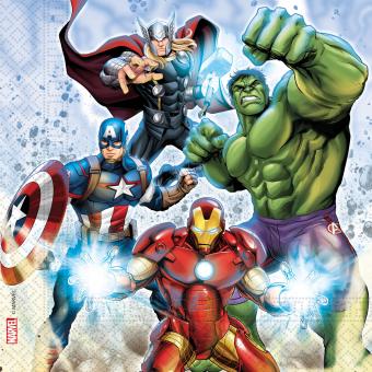 Avengers Napkins: FSC certified:20 Item, 33x33cm, multicolored 