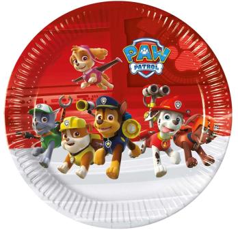 Paw Patrol Assiettes de fête: Certifié FSC:8 pièce, 23cm, multicolore 