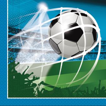 Football Serviettes Party: FSC certifié:20 pièce, 33 x 33 cm, multicolore 