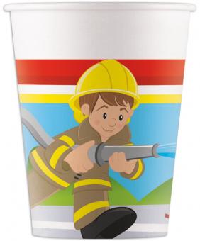 Firefighter Cups FSC extinguishing operation:8 Item, 2 dl, multicolored 