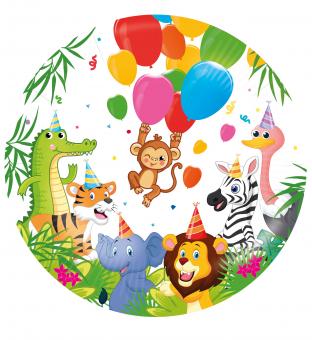 Safari Foil Balloon:46cm 