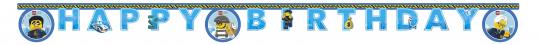 Lego City Happy Birthday banner:FSC:multicolored 